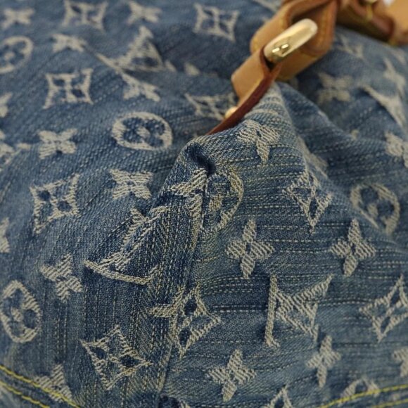 LOUIS VUITTON Monogram Denim Sac A Dos GM Backpack Blue M95056 LV Auth 40432 - Picture 5 of 16